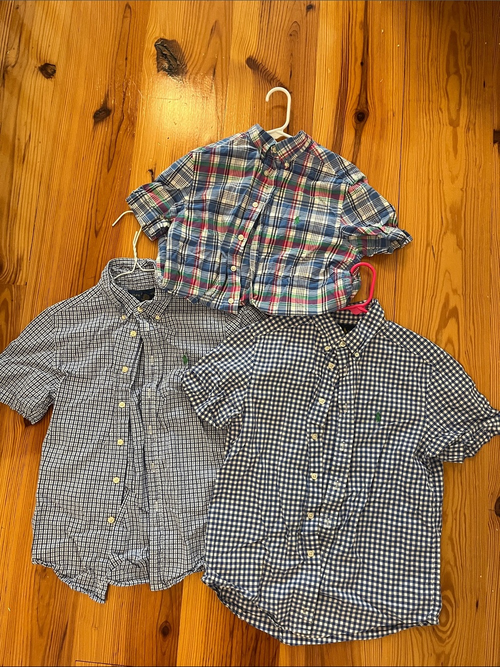 Ralph Lauren Boys' Short-Sleeve Plaid Button-Up Shirt - Blue/Multicolor